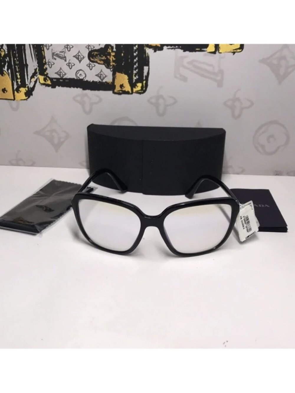 New Authentic Prada SPR 10V 1AB-09H Women’s Fashion Glasses – Black - Picture 14 of 14